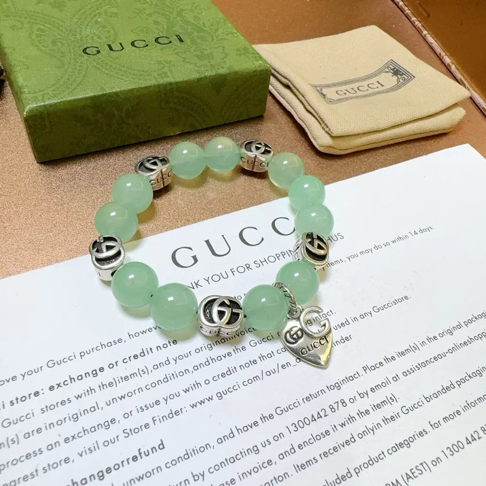 Gucci bracelets for men and women. The latest natural stone bracelets are of great value