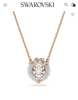 Swarovski Dragon Claw Beating Heart Necklace