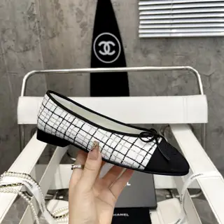 Chanel thick heel square toe color matching high heel sling back sandals for women