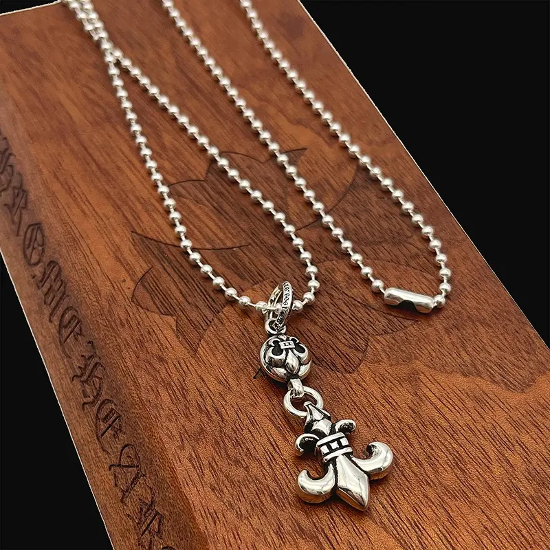 Chrome Hearts Basic Single Scout Flower Pendant Necklace
