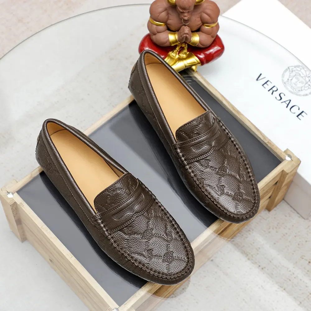 Versace new men’s casual slip-on shoes