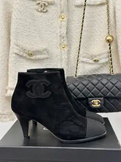 Chanel Double C high-heeled ankle boots