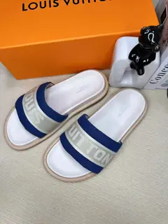 Louis Vuitton embossed slippers are now available
