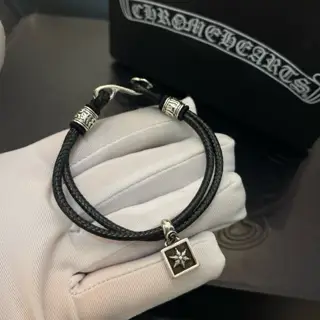Chrome Hearts classic retro multi-element square five-star flower pendant bracelet