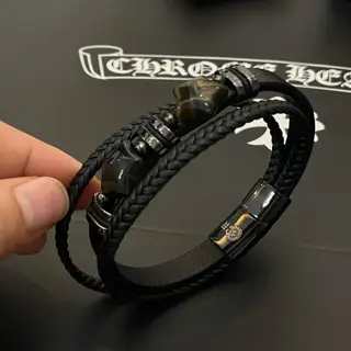 Chrome Hearts leather bracelet