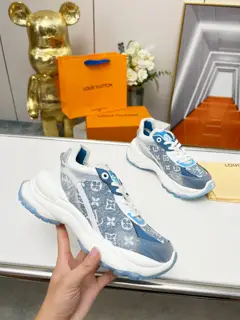 Louis Vuitton Run 55 sneakers combine mesh fabric