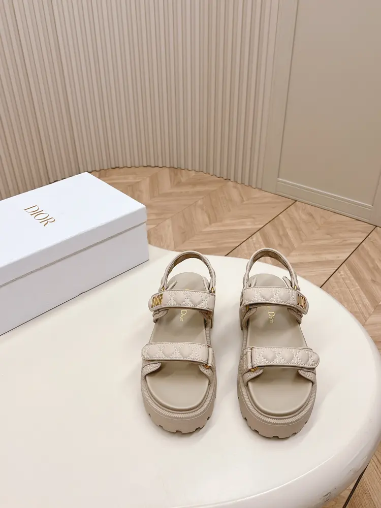 Dior classic Velcro high-heeled sandals and slippers series original replica high version