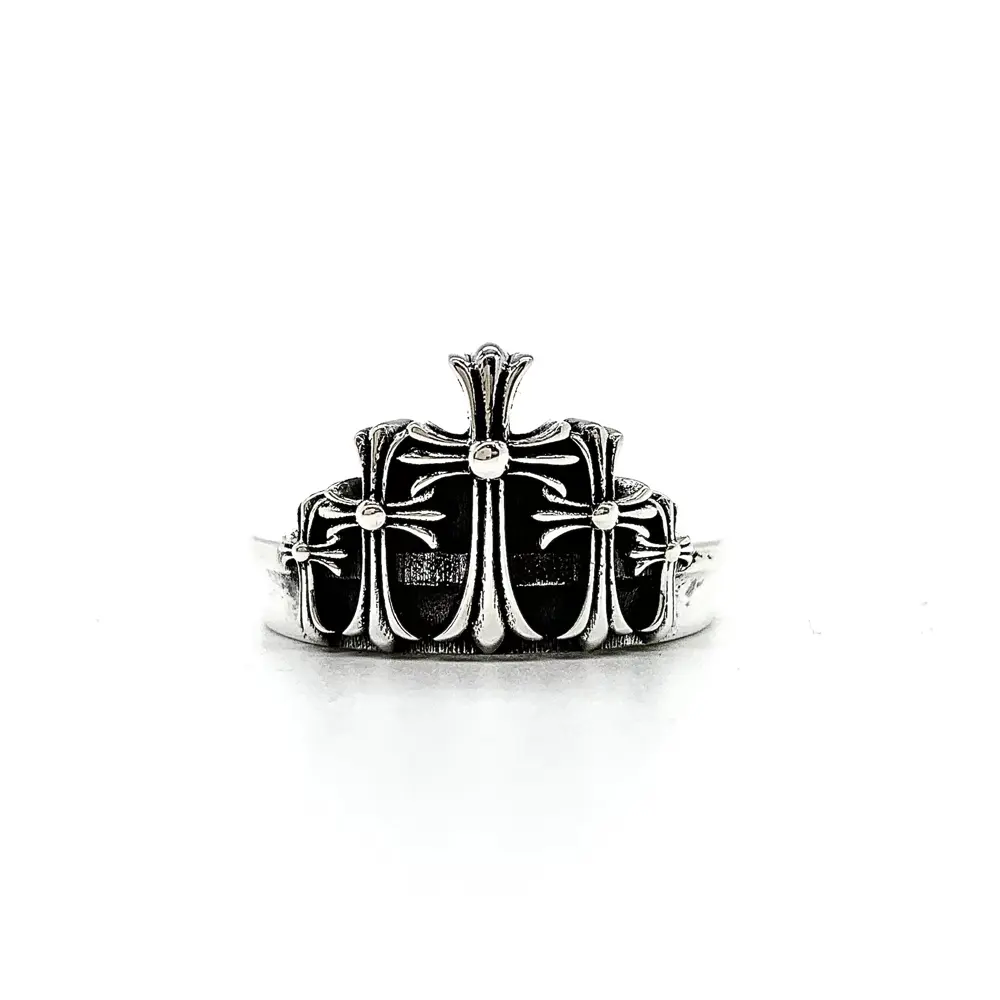 Chrome Hearts Crown Cross Ring