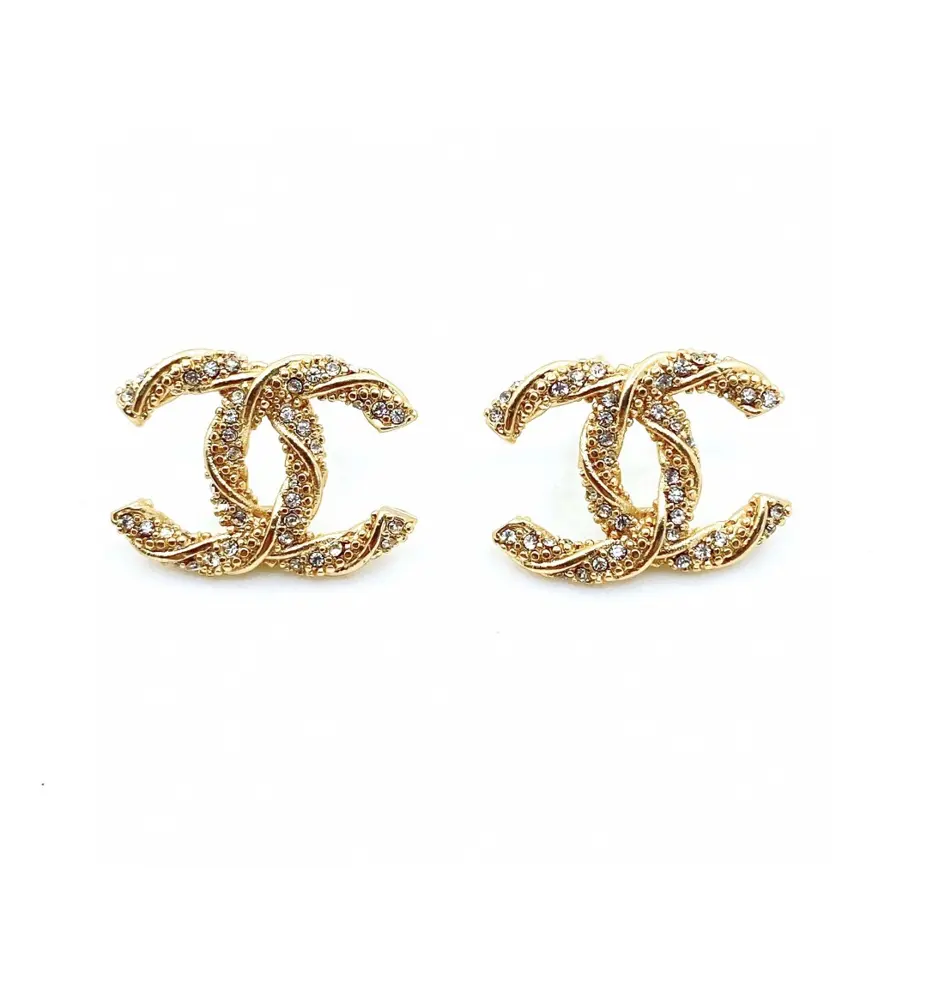Chanel twisted earrings
