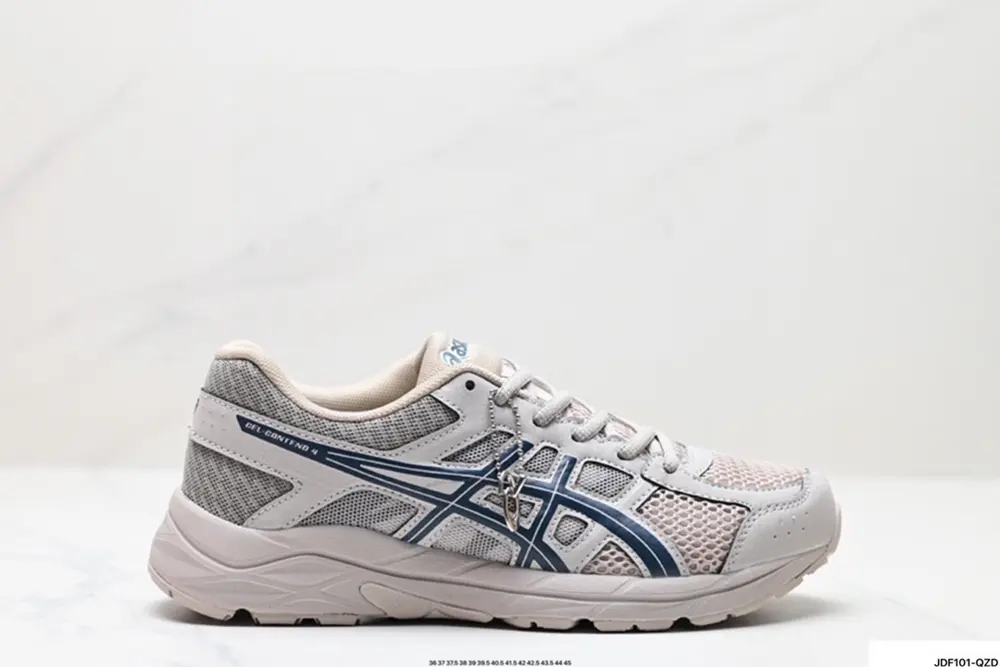 ASICS breathable mesh upper with some synthetic leather material