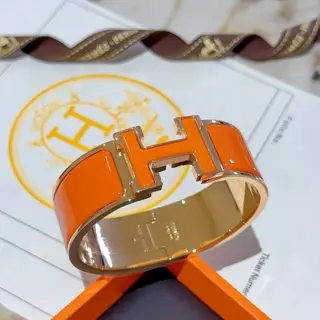 Hermes bracelet Original custom 20mm wide bracelet The enamel craft is a real test of the