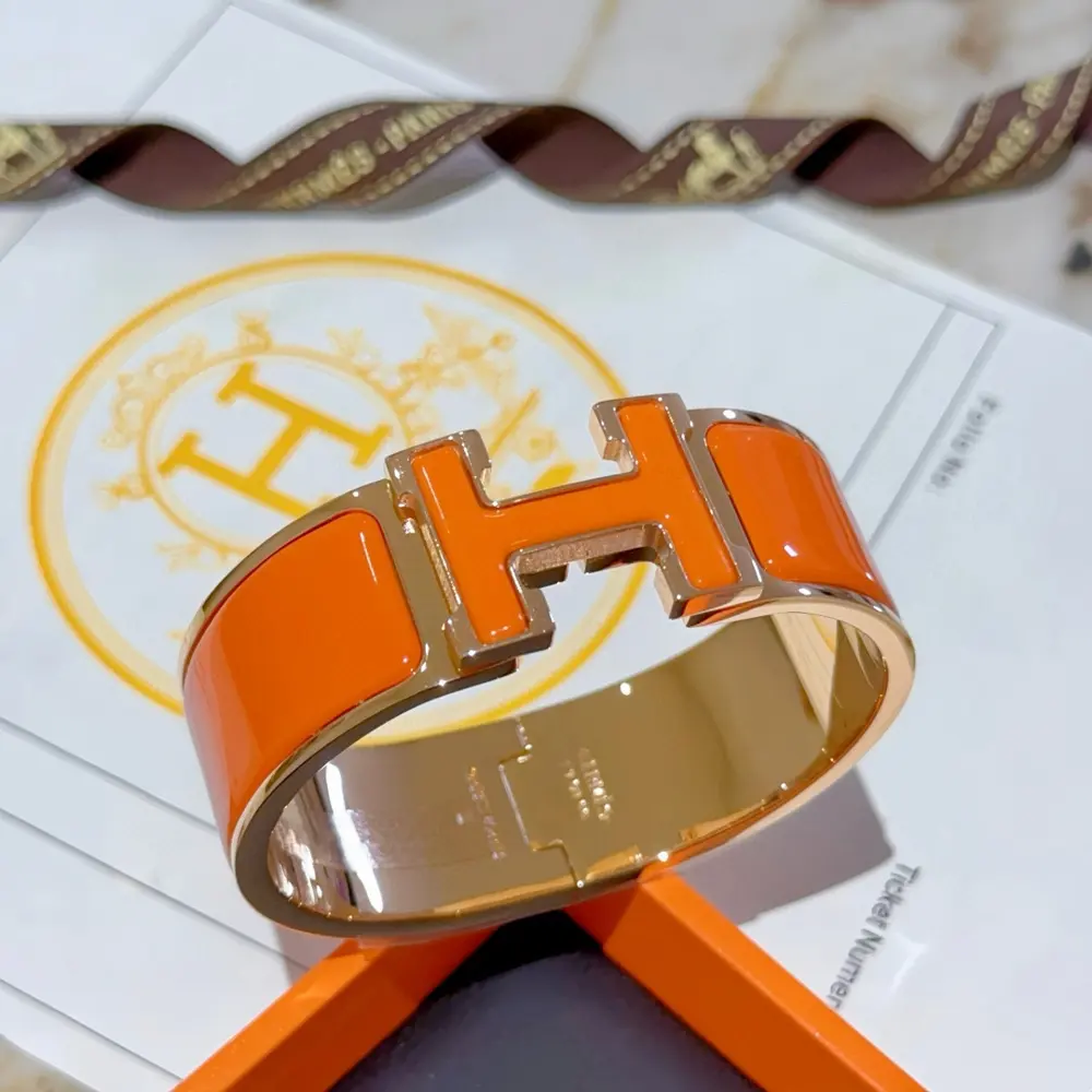 Hermes bracelet Original custom 20mm wide bracelet The enamel craft is a real test of the