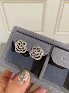 Chanel Camellia earrings