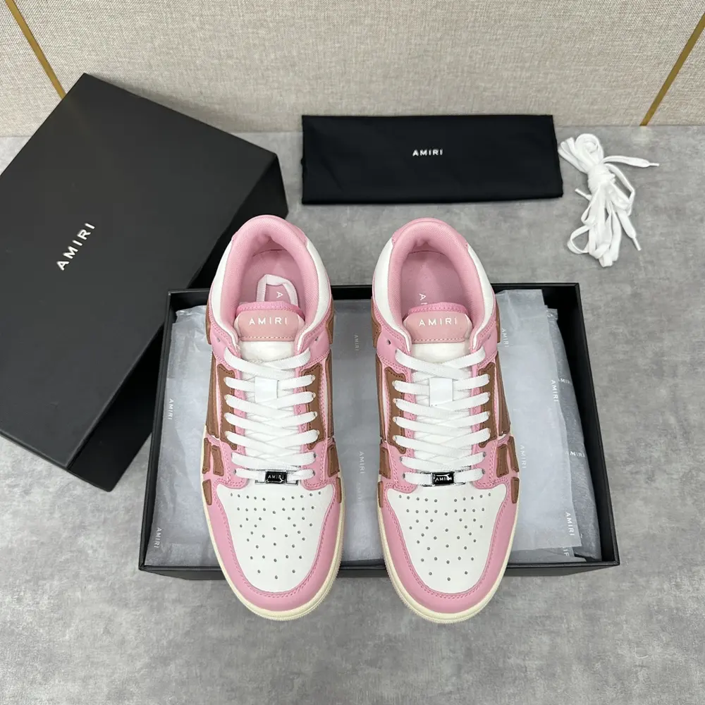AMIRI couple style street style high version AMIRI bone shoes 20FW RUNWAY SKEL TOP