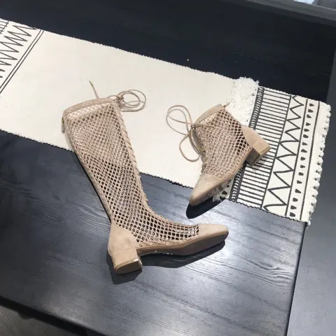 Dior D-HIDE sexy mesh high boots