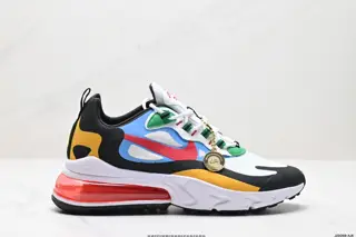 Nike Air Max 270 React Air Cushion Shock Absorption Wear-Resistant Casual Running Shoes