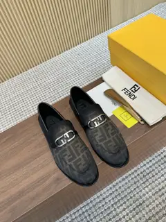 Fendi men’s business casual leather shoes