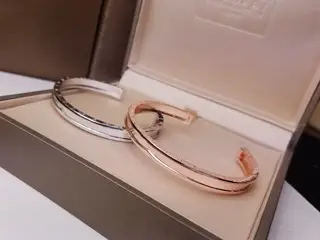 Bvlgari C-shaped open bracelet