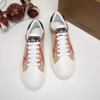 BURBERRY Original cowhide imported from Italy with original mesh fabric splicing design