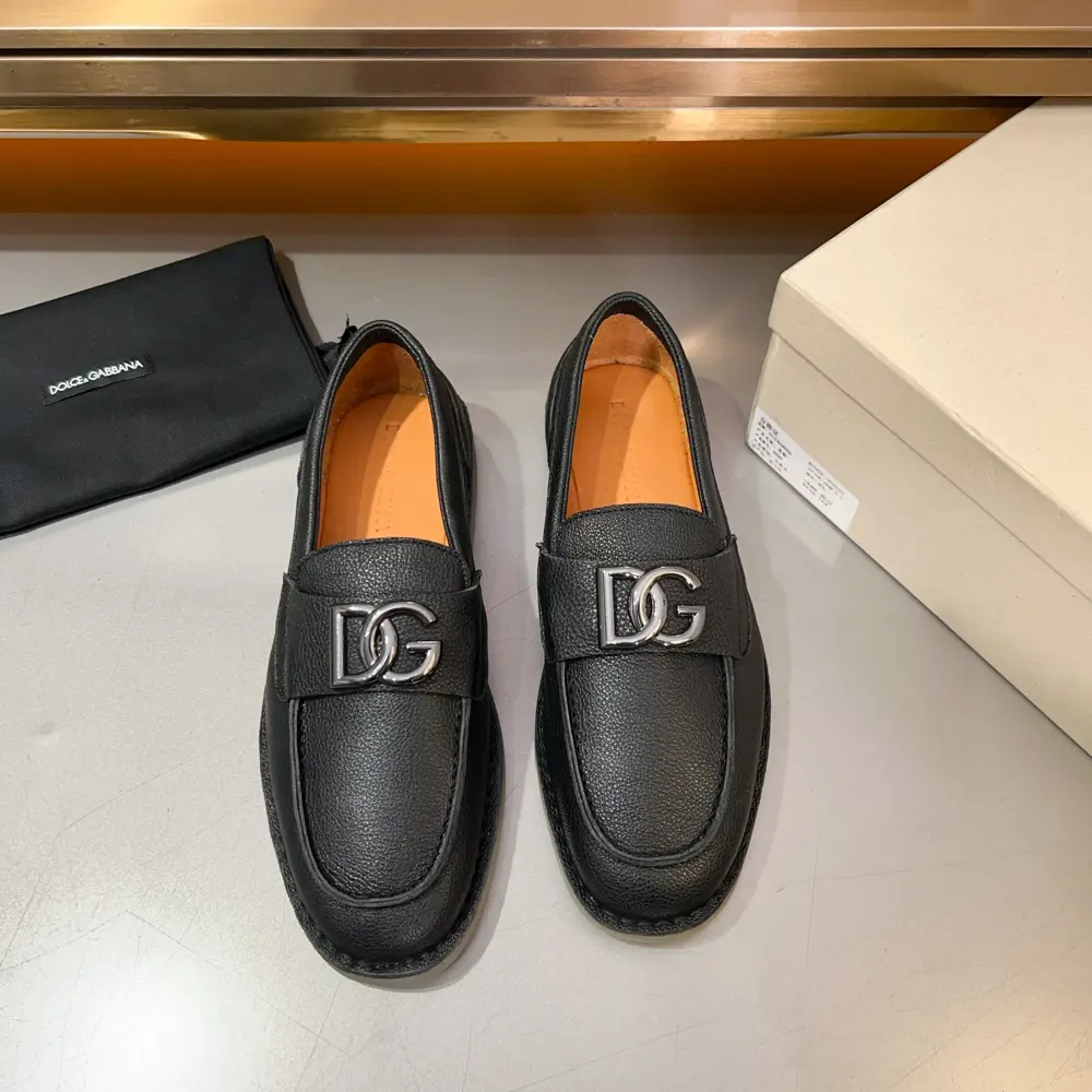Dolce & Gabbana New Florio series soft suede moccasins