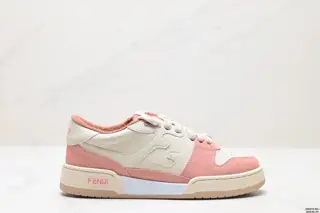 FENDI Match leather low-top casual fashion sneakers