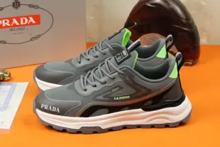 Prada Italian men’s shoes are featured on the cover of the quarterly fashion magazine
