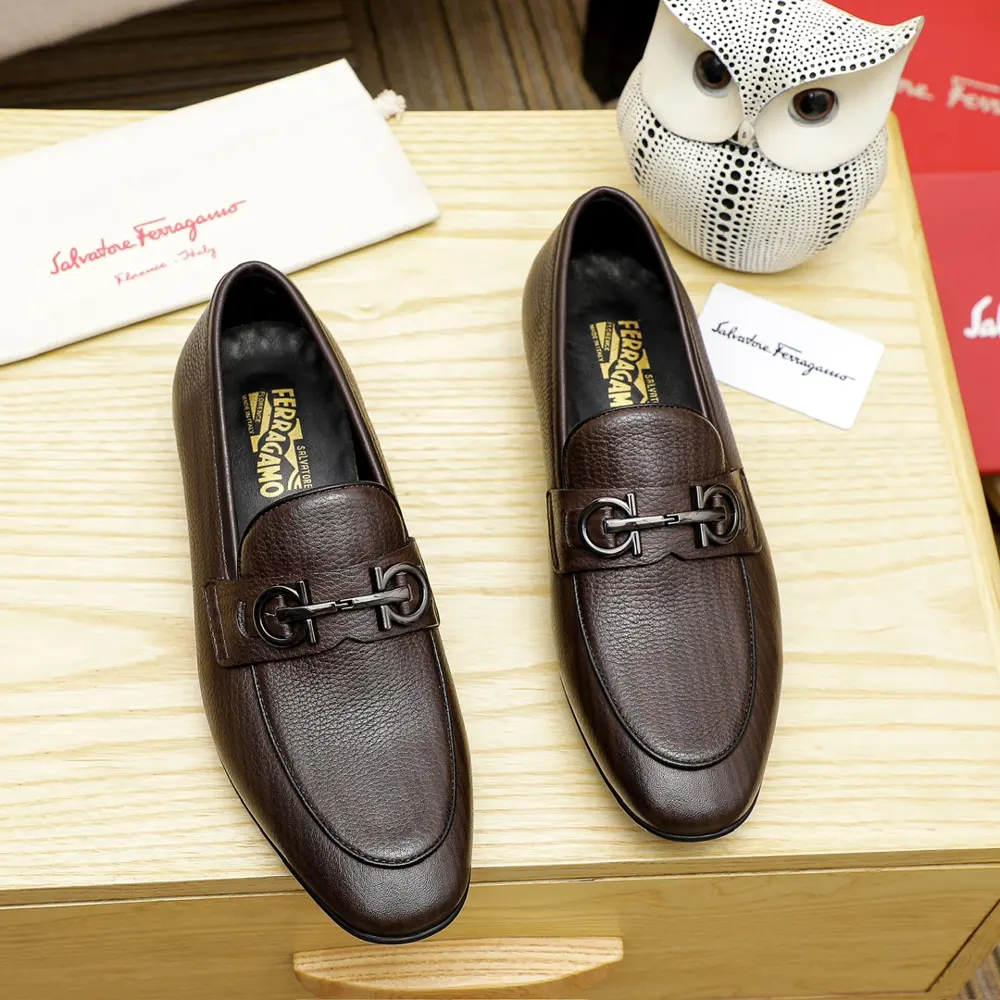 Salvatore Ferragamo casual slip-on shoes Official website original 1:1 mold