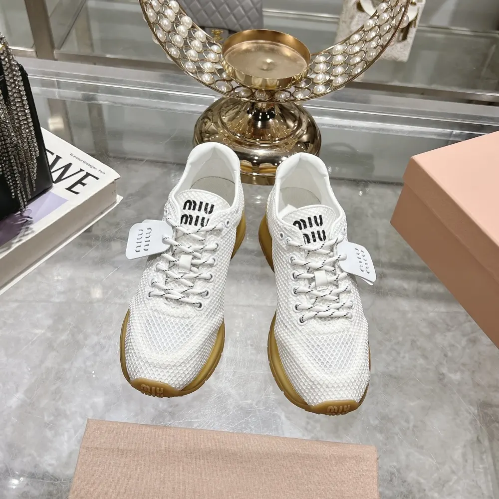 MiuMiu breathable mesh casual shoes