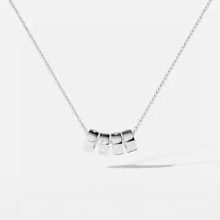Apm monaco LOVE Morse code adjustable necklace