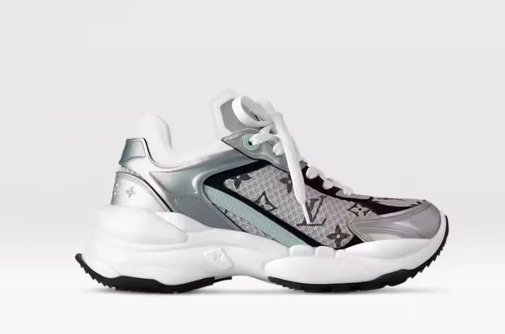 Louis Vuitton Run 55 sneakers combine mesh fabric