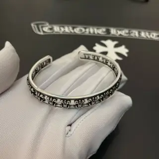 Chrome Hearts Classic Vintage Scout Flower Cuff Bracelet