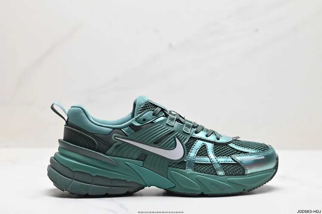 Nike V2K RUN running shoes retro trend mesh breathable sports shoes gray and silver tight HF5050-361