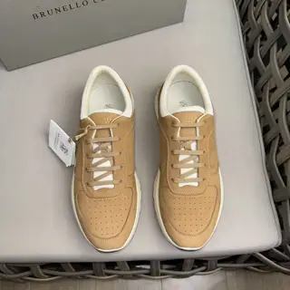 Brunello Cucinelli lace-up casual men’s shoes|Upper: fine leather imported from Italy|Inner