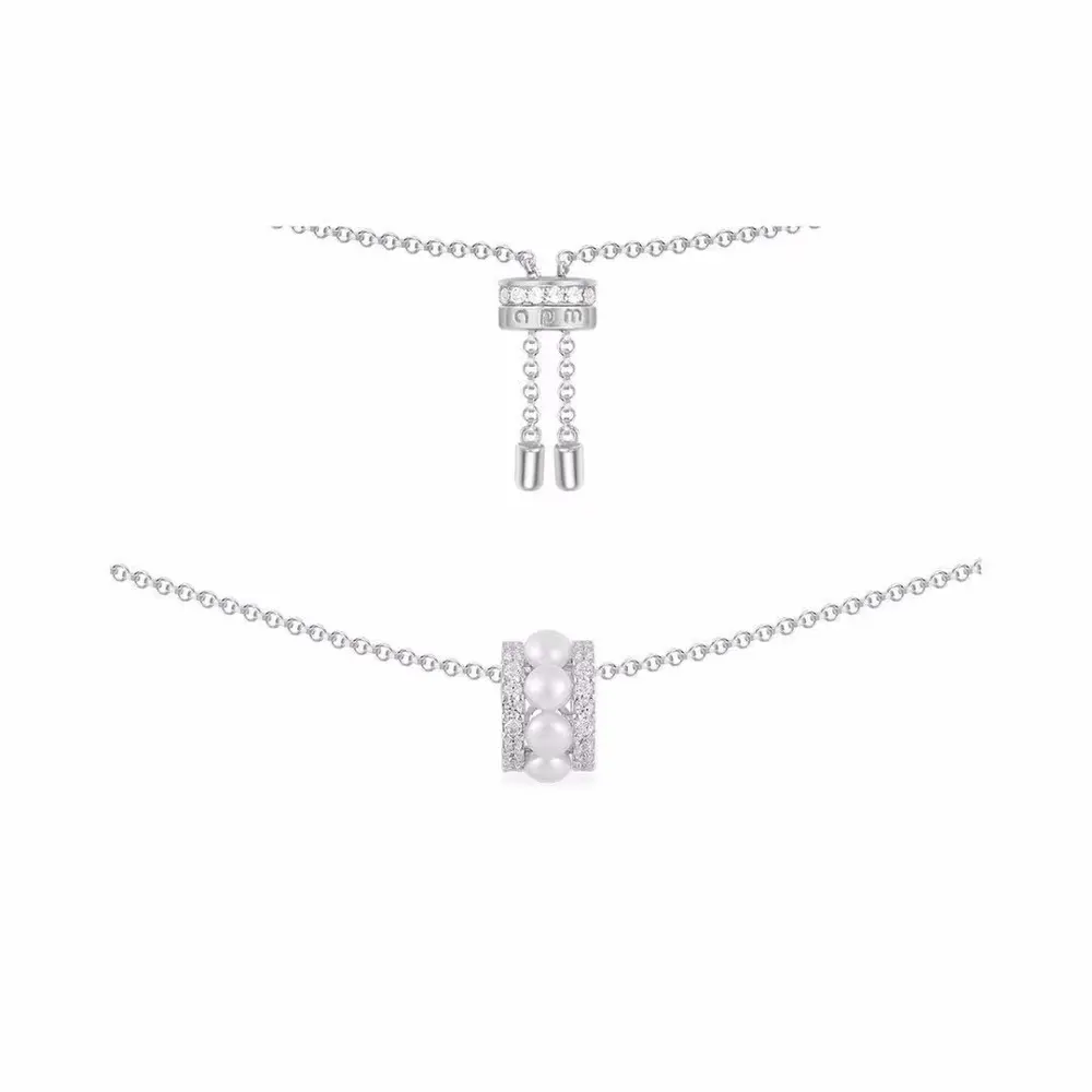 Apm monaco mini waist pearl necklace