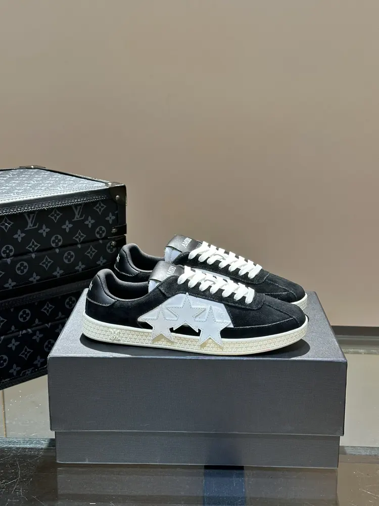 AMIRI bone shoes new color matching couple style Low-top casual sports shoes