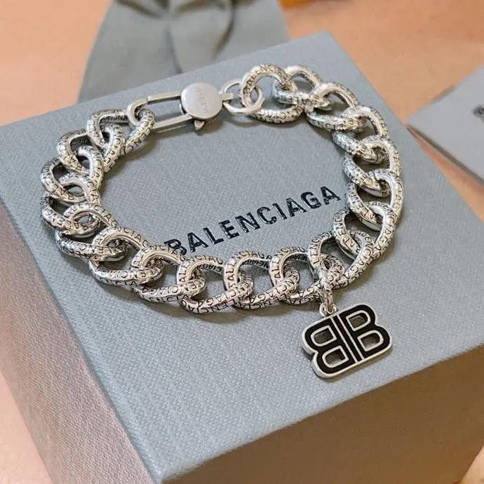 Balenciaga natural rose quartz bracelet
