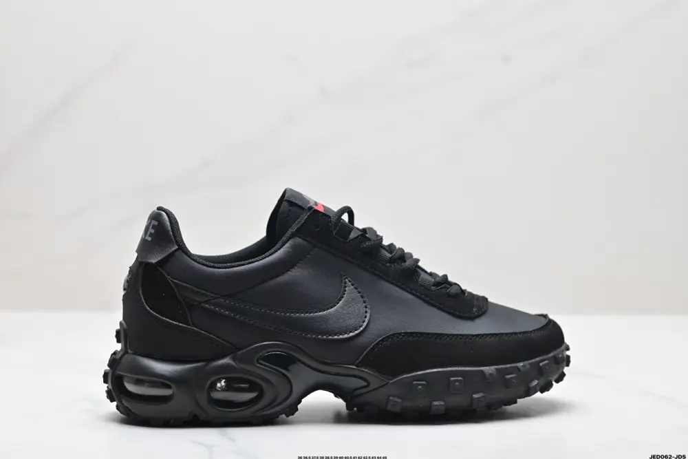 Nike AIR MAX WAFFLE RACER SP “Triple Black” comfortable FV6946-001