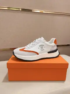 Hermès men’s color matching sports shoes
