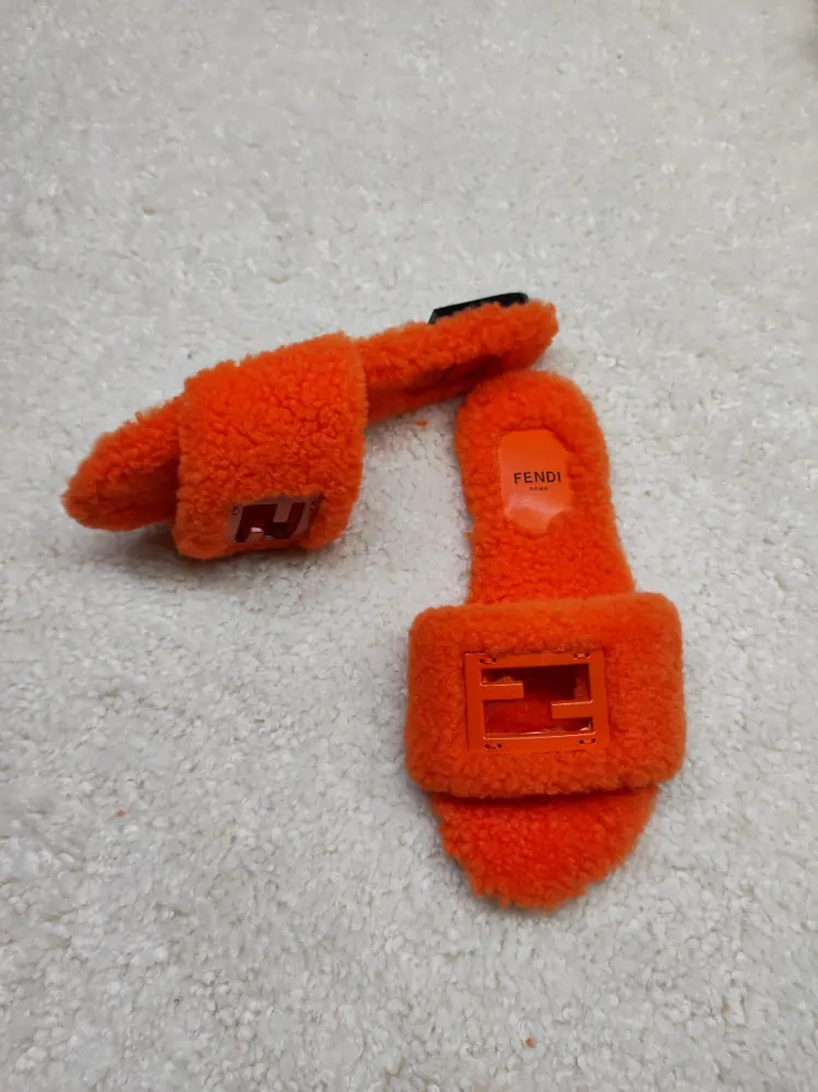 Fendi wool slippers 2024 latest colors official synchronization size 35-42