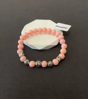 Chrome Hearts classic pink beads vintage multi-element bracelet