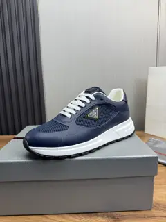 Prada men’s shoes shipped Official website sync⬆ Original flying woven cowhide fabric +