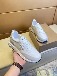 Prada sneakers. Imported flying woven upper 1:1 replica.. fashionable and crisp