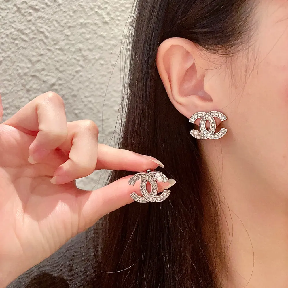 CHANEL style ear clip Earrings