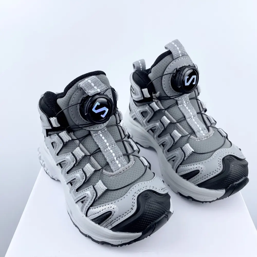 Salomon 3D mid-cut series rotating button children’s shoes