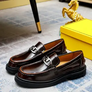 FENDI men’s formal leather shoes Classic series not to be missed The