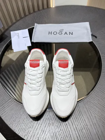 HOGAN H601 leather lace-up sneakers