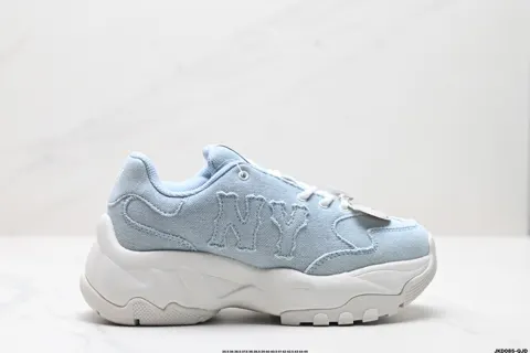 MLB Big Ball Chunky trendy and versatile thick sole heightening denim comfortable casual 3ASHBML4N