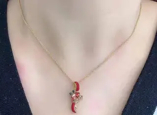 Swarovski Red Crab Clavicle Necklace