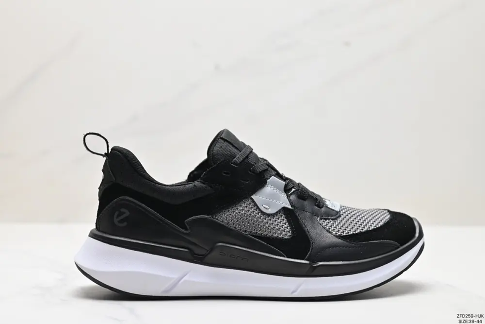 ecco synthetic leather mesh breathable stylish and comfortable low-top cushioning casual 830774
