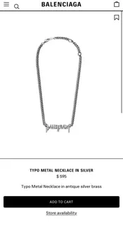 Balenciaga necklace